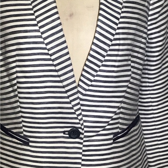 The Limited striped button up blazer jacket size large - Picture 3 of 4
